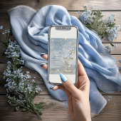 Invitation Baby shower Nostalgal Carousel Côtier