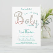 Invitation Baby shower, Nouvelle douche pour bébé, (Debout devant)
