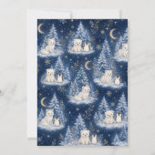 Invitation Baby Shower Nuit d'Hiver (Dos)