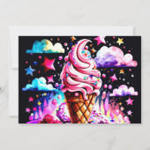 Invitation Baby shower numérique moderne Sundae (Dos)