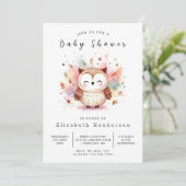 Invitation Baby shower numérique Woods (Debout devant)
