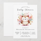Invitation Baby shower numérique Woods (Devant / Derrière)