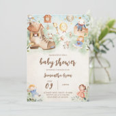 Invitation Baby shower Nursery Rhyme (Debout devant)