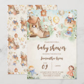 Invitation Baby shower Nursery Rhyme (Devant / Derrière)