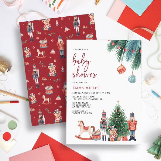 Invitation Baby shower Nutcracker