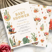 Invitation Baby shower occidental