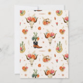 Invitation Baby shower occidental sauvage de Cowboy (Dos)