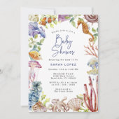 Invitation Baby shower océanique (Devant)