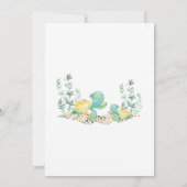 Invitation Baby shower océanique de la Tortue de Mer (Dos)