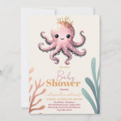 Invitation Baby shower Océanique Rêvé Sous La Mer (Devant)