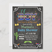 Invitation Baby shower Oh garçon mexicain Fiesta (Devant)