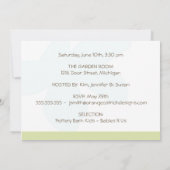 Invitation Baby shower - Oiseau de bébé rose (Dos)