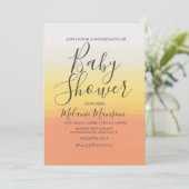 Invitation Baby shower Ombre Halloween Candy Corn (Debout devant)