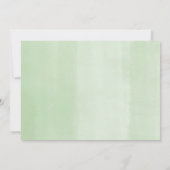 Invitation Baby shower or vert neutre genre jumeaux (Dos)