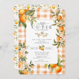 Invitation Baby shower Orange Blossom Bliss