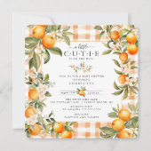 Invitation Baby shower Orange Blossom Bliss (Devant)
