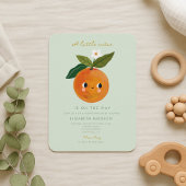 Invitation Baby shower orange de Little Cutie