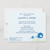 Invitation Baby shower organique Invitaitons de planète de (Dos)