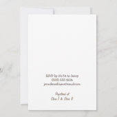 Invitation Baby shower ou arroser de chouette rose pour fille (Dos)