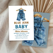 Baby shower Ouest Blue Jean Boy
