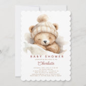Invitation Baby shower Ours (Devant)