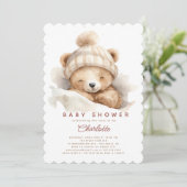 Invitation Baby shower Ours (Debout devant)