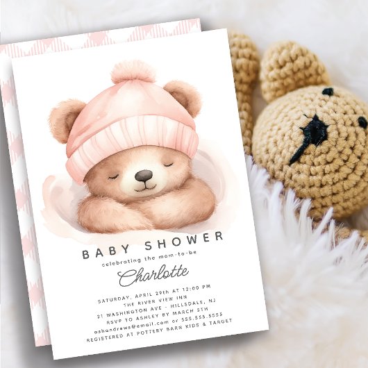 Invitation Baby shower Ours