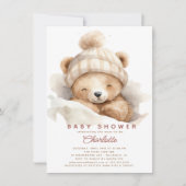 Invitation Baby shower Ours (Devant)