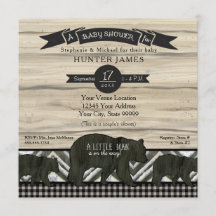 Baby shower Ours Bois Bois Bois de bûcheron Plaid