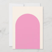 Invitation Baby Shower Ours Brun Rose  (Dos)