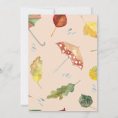 Invitation Baby shower Ours d'automne, Ours d'auto (Dos)