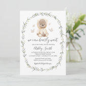 Invitation Baby shower Ours de Bohême (Debout devant)