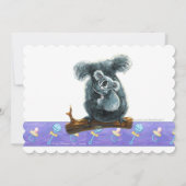 Invitation Baby shower Ours de Koala (Dos)