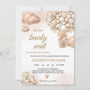 Invitation Baby shower ours d'enfant