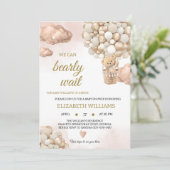 Invitation Baby shower ours d'enfant (Debout devant)