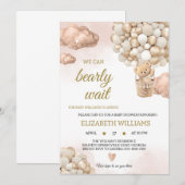 Invitation Baby shower ours d'enfant (Devant / Derrière)