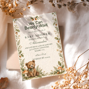 Invitation Baby Shower Ours des Bois