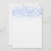 Invitation Baby shower ours en peluche garçon bleu blanc luxe (Dos)