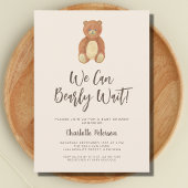 Invitation Baby shower Ours mou