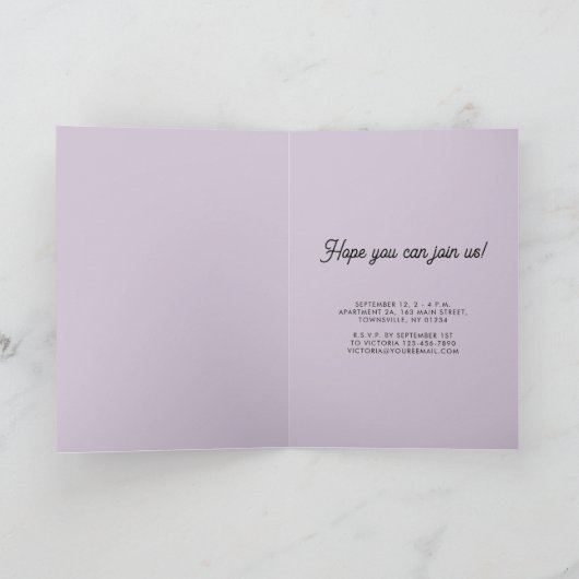 Invitation Baby shower Ours Panda géant (Intérieur)