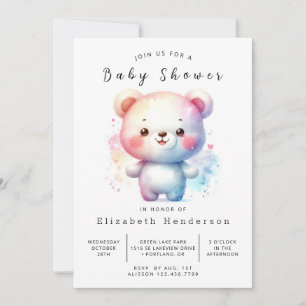 Invitation Baby shower Ours Personnalisé Whimy