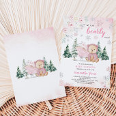 Invitation Baby Shower Ours Rose