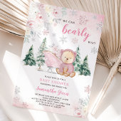Invitation Baby Shower Ours Rose