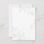 Invitation Baby shower Ours Script Eucalyptus Vert (Dos)