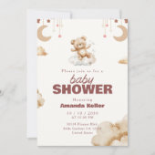 Invitation Baby shower Ours Teddy (Devant)