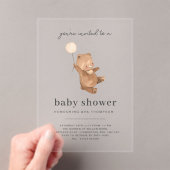 Invitation Baby shower Ours Teddy (In situ (ordinateur de poche))