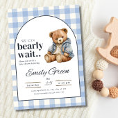 Invitation Baby shower Ours Teddy, Baby shower Gar