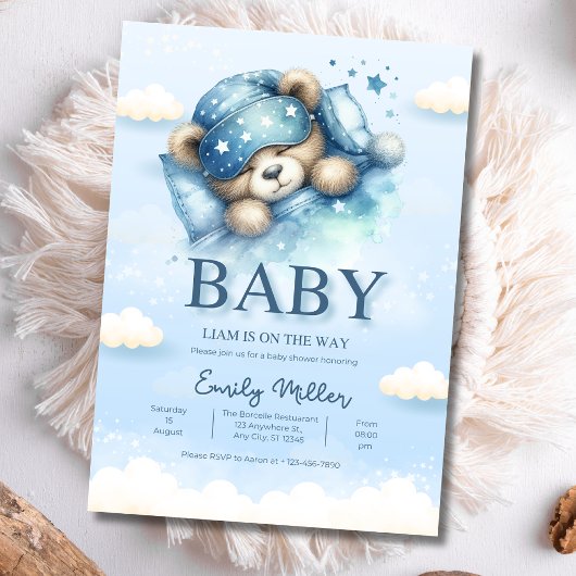 Invitation Baby shower Ours Teddy Invitation, Baby shower gar