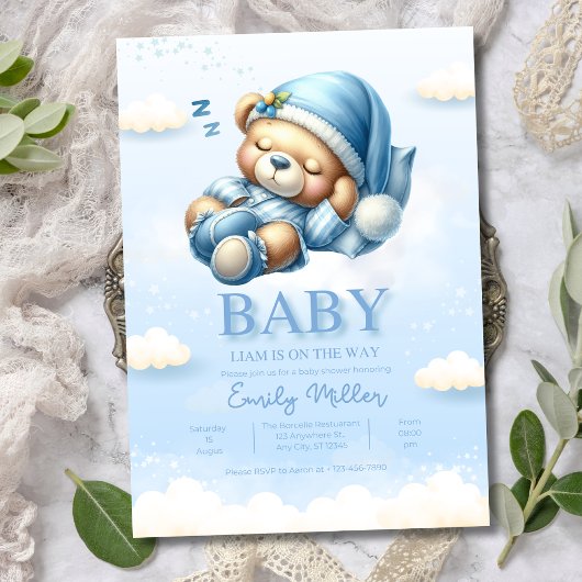 Invitation Baby shower Ours Teddy Invitation, Baby shower gar