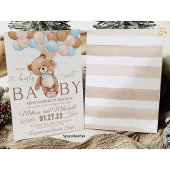 Invitation Baby shower Ours Teddy On Peut Bearly W
